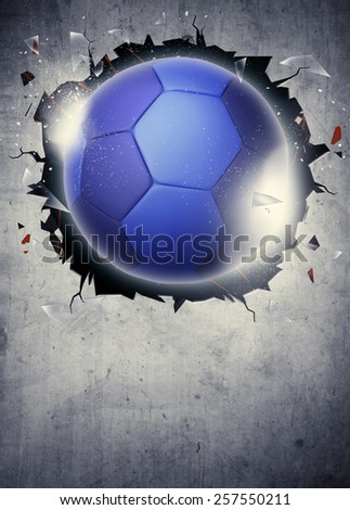 Abstract handball sport invitation poster or flyer background with empty space