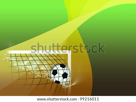 Football shot background with space (poster, web, leaflet, magazine)