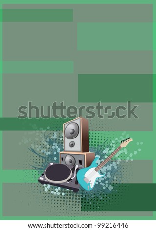 Concert background with space (poster, web, leaflet, magazine)