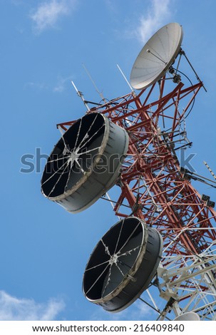 the old signal repeaters technology televisions and mobile phone signal