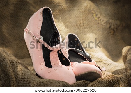 cute girl shoes collection show, ideal for shoe shop and other purposes