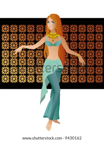 Girl Belly Dancing