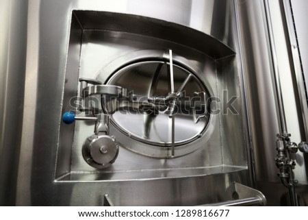 Manhole of beer tank, food grade stainless steel