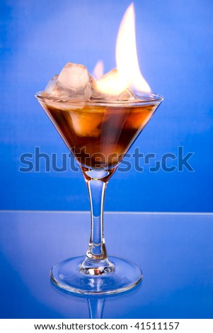 Iced drink burning (real, not imitated in graphic editor)