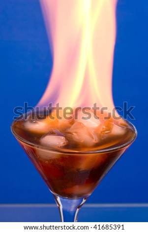 Iced drink burning (not imitated in graphic editor)