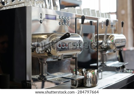 Italian espresso machine, restaurant equipment