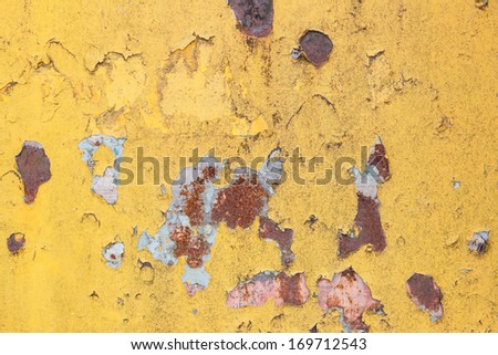cracked paint on metal texture background