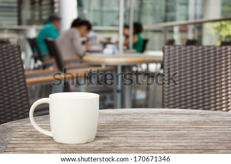 Cup Of Coffee At Coffee Shop