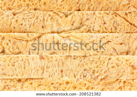 Whole wheat bread texture