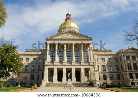 A photo of the Georgia state capitol building in Atlanta