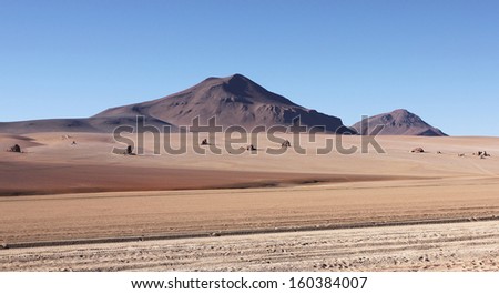 Bolivian desert/Uyuni salar flat near Potosi