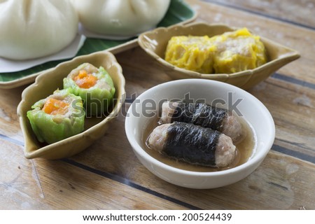 Various Dim Sum / traditional Thai & Chinese breakfast