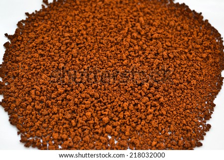 Soluble coffee texture or background