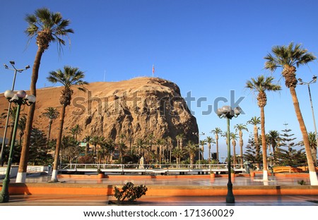 Arica, Chile Arica is a commune and a port city. It is Chile\'s northernmost city, being located only 18 km south of the border with Peru. The Morro de Arica is a steep hill located in the city.