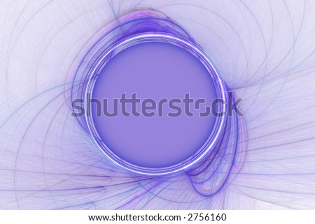 Gradient purple and blue circle over a soft purple and white abstract background.