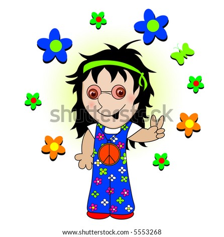 retro flower clipart