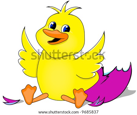 clip art easter chick. stock photo : Yellow Easter