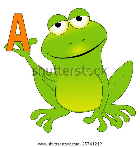stock photo : A frog.