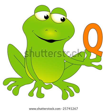 stock photo : Q frog