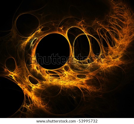 Fiery Flame fractal background