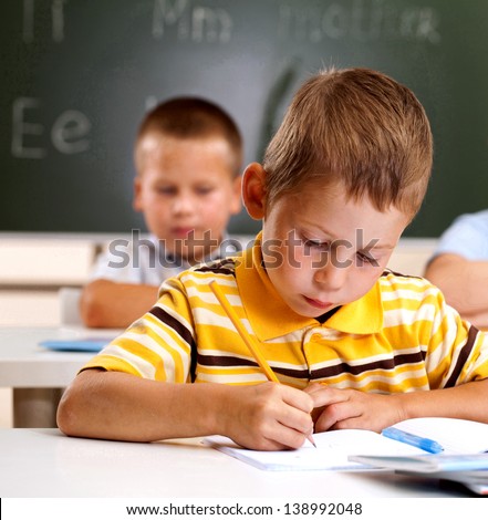 Student In The Class Receives Education