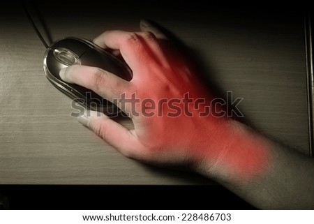 Trigger finger or Carpal Tunnel syndrome,pain from use computer mouse.