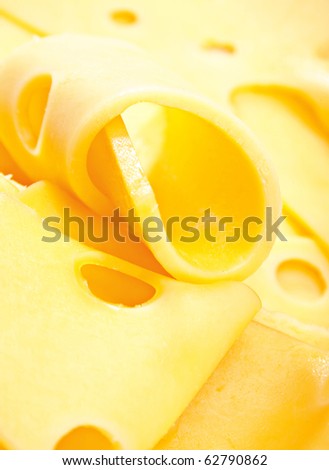 Cheese dairy product closeup slice background