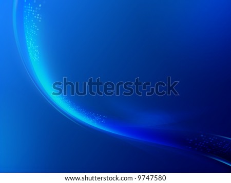 Soft blue abstract motion with digital signal