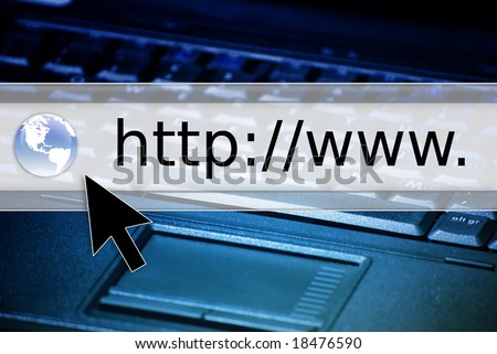 web browser and computer background
