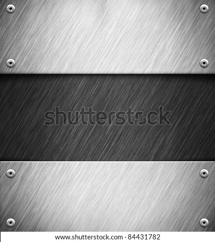 Abstract background with metal panel