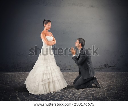 Wife forgives her husband at their wedding