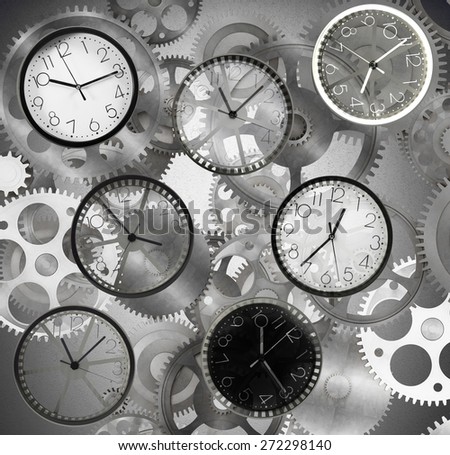 Clocks mark the time that passes quickly