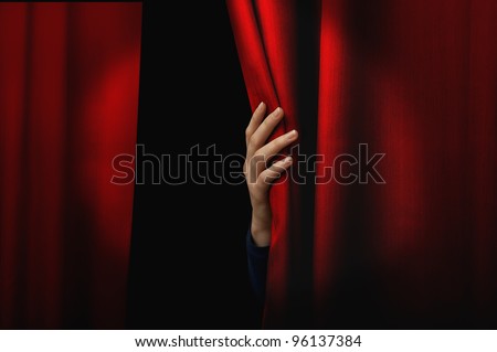 Girl Opening Curtains