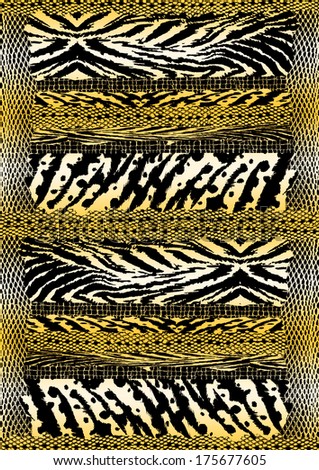 Animal skin mixed Animal skin mixed