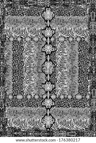 Mix animal skin prints Mix animal skin prints
