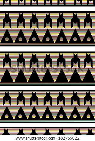Dog tooth pattern