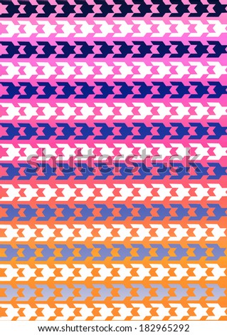 Hounds tooth pattern in multicolor