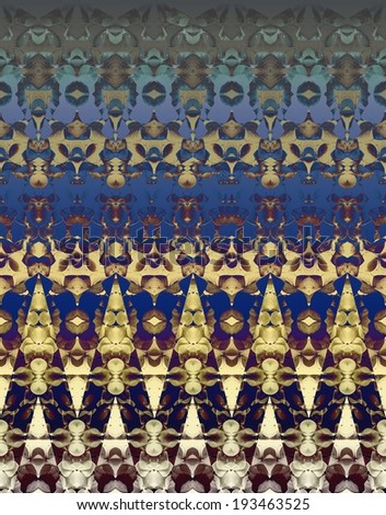 Abstract border print in multicolor Abstract border print in multicolor