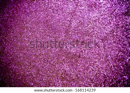 Gold glitter texture macro close up background purple