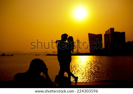 Couples photography Couple silhouette image