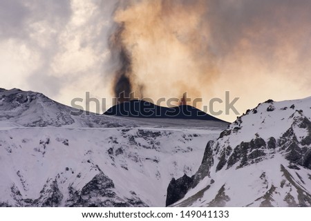 EyjafjallajÃ?Â¶kull volcano eruption from March 2010.One of the first made images of this eruption , EyjafjallajÃ?Â¶kull volcano eruption in Iceland