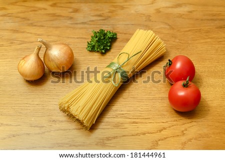 Spaghetti food composition./ Spaghetti food composition.