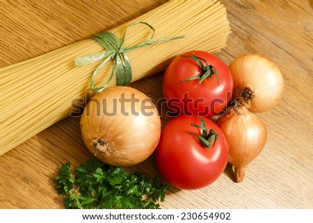 Spaghetti food composition background/Spaghetti food composition background