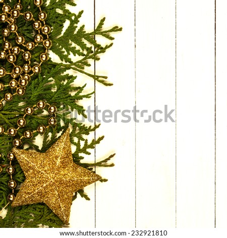 Christmas background with star and glitter/Christmas background with star and glitter
