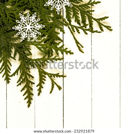 Christmas Wooden Green And White Background/Christmas Wooden Green And White Background