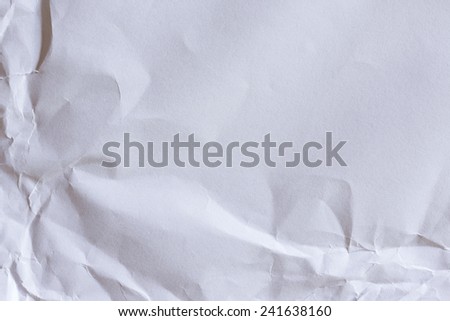 White textured paper crumpled/ White textured paper