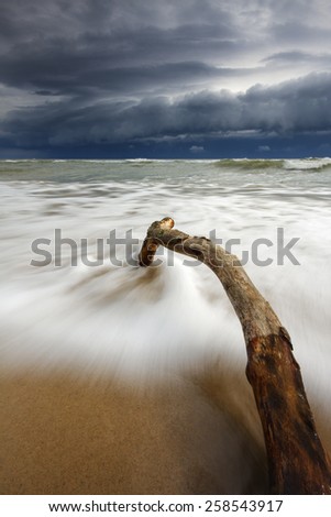 Storm on Baltic Sea in north Poland/ Stormy Sea