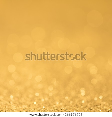 Abstract Golden Orange Background With Bokeh And Glitter/ Golden Orange Background