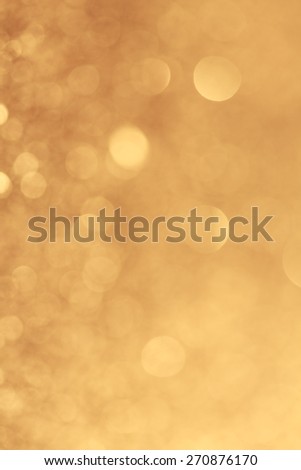 Abstract Golden Orange Background With Bokeh And Glitter/ Golden Orange Background
