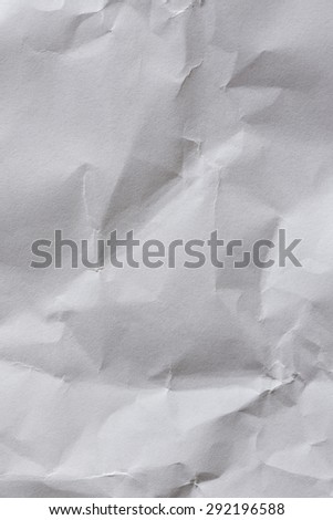 White Paper Background Crumpled/ White Paper Sheet Crumpled Background